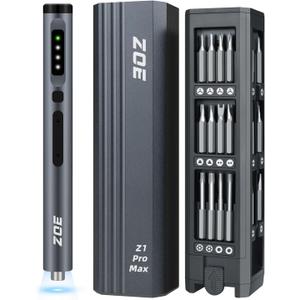 ZOE Electric Screwdriver, Mini Precision Screwdriver Set Cordless Screw driver Kit Small Power Magnetic Storage Bits, Settings Repair Tool Kit for Electronics Laptop Phone Camera Glasses Watch