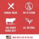 Full Moon Beef Jerky Healthy All Natural Dog Treats Human Grade Made in USA Grain Free 11 oz (EXP 10/13/27)