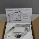 in-Wall TV Box with Flange for Home Theater Installation, 11.9" x 8.4" Cord Hider for Wall Mounted TV, with 2 Outlets, Cable Bracket, LV Cable & 1-1/2" ENT Entrance, Ideal for New or Retrofit Job (White)
