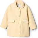 Amazon Essentials x Sofia Grainge Toddlers and Baby Girls' Wool Blend Coat (2T, Beige)