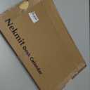 Nekmit Large Desk Calendar 2026 with Desk Protecting Pad, Runs from Jan 2026 - Jun 2027, Office Supplies 21" x 16 1/2" Desktop Calendar for Life Planning or Organizing (Black)