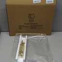 12"x16" Clear Acrylic Serving Tray with Golden Handles, Sturdy Huge Capacity Acrylic Tray for Coffee, Juice, Kitchen and Desk Organizer, Storage Tray (12"x16")