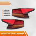 Tail Light Assembly w/Bulbs Left & Right Compatible with Altima 2019 2020 2021 2022 Rear Brake Lamp Taillight NI2804118 265556CA1A NI2805118 265506CA1A