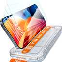 X-it 4-Pack HD Screen Protector for iPhone 15 Pro,[Military Grade Shatterproof],9H+ Tempered Glass,[Automatic dust Removal], 10x Military Protection, [Bubble-Free], Easy to Install,Case Friendly
