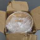 VIJIV Black Crystal Flower Vases for Centerpieces Tables - Tall Trumpet Vase for Bouquet Decorative, Dining Table Dcor Flower Stand with Ribbed Texture for Events, Bridal Showers & Boho Weddings (Tall-23.6IN)