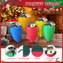 25 Pcs Christmas Lights Advent Calendar Bags 25 Days DIY Empty Advent Calendar to Fill Reusable Drawstring Xmas Countdown Gift Bag Christmas Decor for Fireplace Mantel Window Shelve Winter