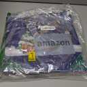 PARSUP 8PCS Christmas Gift Bags, Non-Woven Tote Treat Christmas Bags with Handles for Gifts Wrapping Shopping, Xmas Party Supplies, 12.8"9.8"6.7" (Red + Green +Blue)