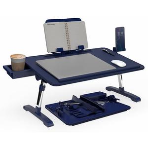 Limitless TotalDesk Portable Workstation and Lap Desk with Adjustable Height & Tilt (Navy)