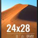 LaVie Home 24x28 Picture Frame for Wall Display, 24x28 Black Picture Frame with HD Plexiglas, 24 x 28 Photo Frame 1 Pack, Display Frame for Vertical or Horizontal, Classic Collection