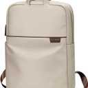 GOLF SUPAGS Travel Laptop Backpack for Women Anti Theft Slim Durable College Bookbag Business Computer Bag Fit 13.3Inch Notebook (Apricot, 13.3Inch)