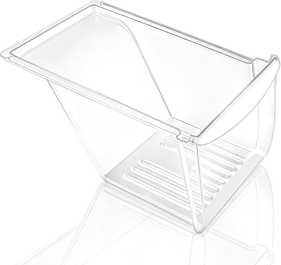Upgraded 240337103 Refrigerator Crisper Drawer Replacement Compatible with Frigidaire Kenmore Refrigerator, Frigidaire Drawer Replacement for 240337102 240337105 240337107 240337108 240337109 (Clear)