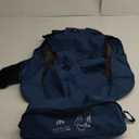 iClimb Ultralight Compact Camping Folding Beach Chair with Anti-Sinking Large Feet and Back Support Webbing (Blue - Square Frame)