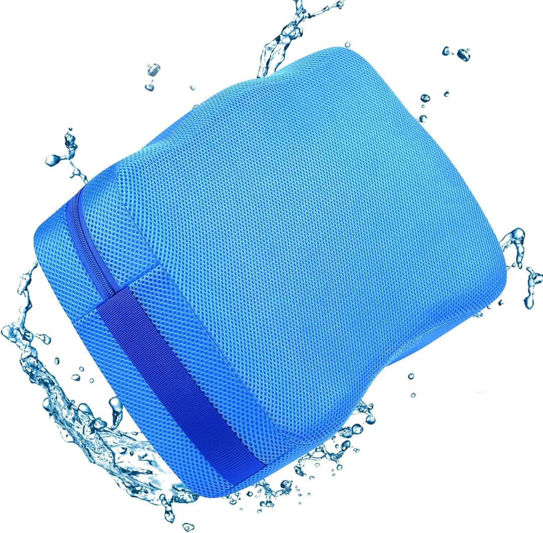 Hot Tub Booster Seat for Adults, Weighted Spa Cushion with Non-Slip Bottom, Quick Dry 4D Air Mesh Hot Tub Pillow Accessories for Indoor and Outdoor