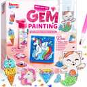 Klever Kits 16 Projects Gem Painting, Kids Diamond Art Kit for Kids with 5D Diamond, Arts and Crafts for Girls Ages 6-12, Gem Craft Activities Kits, Premium Art Gift Ideas for Girls Ages 6, 7, 8+