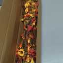 12 PCs Artificial Fall Flowers 17 Inches Vintage Autumn Stems Rustic Fall Floral Picks with Orange Forsythia Daisy Flowers Wildflower Stems for Farmhouse Indoor Vase Table Centerpieces Decor