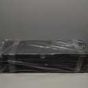 Brakki Bullnose Carpet Stair Treads, Non-Slip Treads for Wooden Steps Indoor, Soft Stair Rugs for Pets, Edging Protectors, Washable, 29.5"x9.5"x1.5" 14pcs, Black