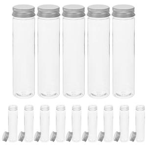 iplusmile 20pcs Mini Plastic Test Tubes Shot Tubes for Confections Preroll Retail