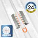METAONLY Magnetic Screen Door Mesh Fits 34" x 82" Door - Curtain Size 36" x 84", Works for Patio, Sliding Door, Keeps Bug Mosquito Out, Fresh Air Flow, White