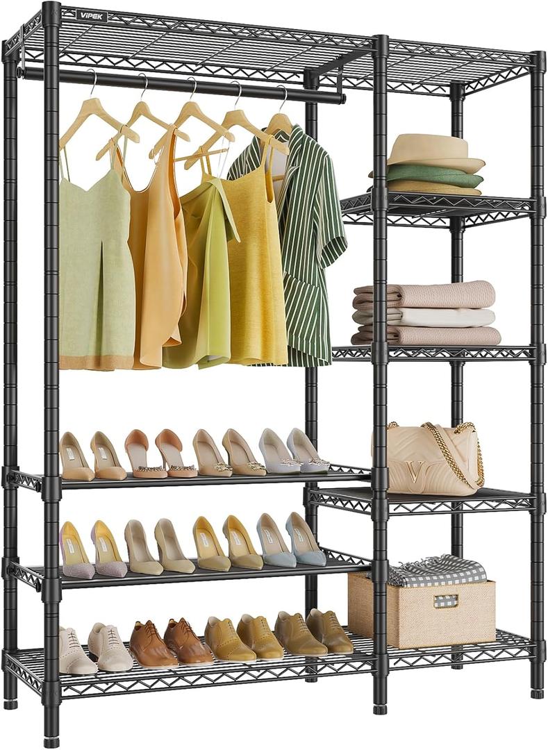 VIPEK V7S Portable Closet for Hanging Clothes Heavy Duty Rack with Shelves