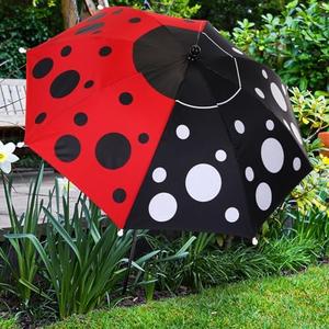 Sunnymove Plant Umbrellas for Outdoor Plants 23.6 Inch Garden Shade Cover Sun Protection Umbrella Space Saving Garden Umbrella Shade Canopy for Potted Plants Bed Flower Pot