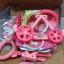 Golray Girl Baby Doll Stroller Toy Set with 12" Baby Doll & 17pcs Baby Doll Accessories Handbag/Clothes/Sunshade/Feeding Nursery Pretend Play Toy Birthday Gift for Toddler Girls 3 4 5 6 7 Years Old