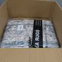 Madane 8x10 Area Rugs for Living Room, Machine Washable Vintage Rug with Non-Slip Backing, Soft Floral Print Large Throw Rugs, Thin Carpet for Bedroom Dining Room Farmhouse (8 x 10, Cadet Blue)