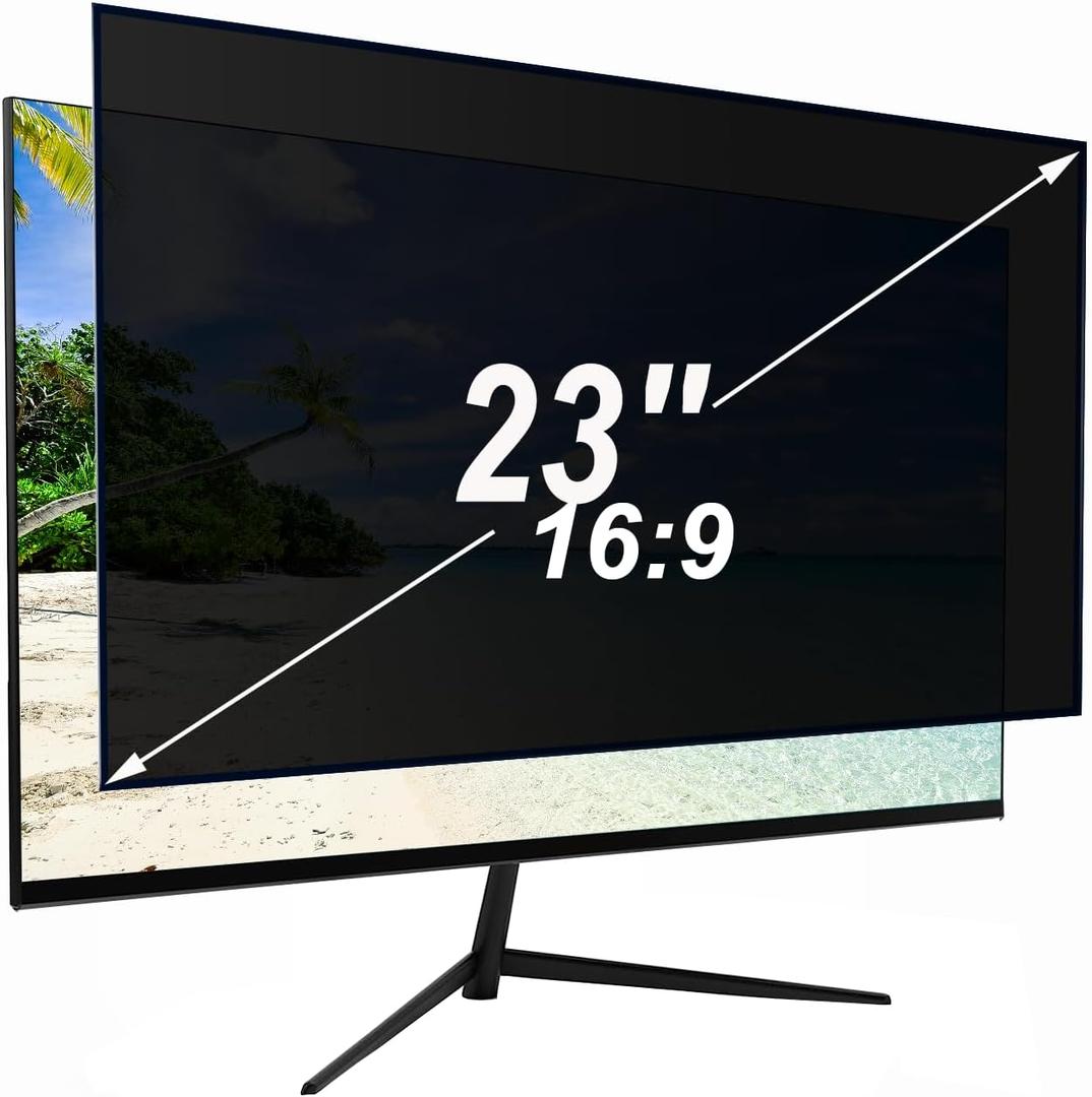 23 Inch Privacy Screen for Monitor with 16:9 Widescreen Monitor Blue Light Screen Protector - Anti-Glare - Anti-Scratch Protector Film for Data Confidentiality Privacy Shield