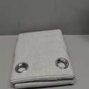 NICETOWN Snowbound Vintage Linen 100% Blackout Curtains for Living Room, Thermal Insulated Curtains 90" Long, Noise Reducing Window Treatment Drapes for Home Cinema, 52" Wide Per Panel, Set of 2