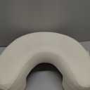 Jaxmoon Side Sleeper Pillow for Shoulder Pain Relief, Rotator Cuff Pillow with Arm Channels for Shoulder & Neck Support, Knee Pillow for Adults Between Legs, Ergonomic Memory Foam Pillow, Cream White