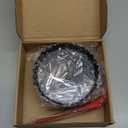 DATANYA 6 Pack 5 Inch Mini Tart Pans with Removable Bottom Round Nonstick Quiche Pan, Heavy Duty Fluted Side Pie Tart Molds for Tartlets, Mousse Cakes, Dessert Baking