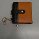 Small Ladies Wallet, Rfid Slim Thin Compact Credit Card Women Wallet, PU Leather Bifold Cash Wallet, Zipper Coin Pocket & ID Window, Female Gifts Black and Brown