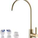Havin Gold Drinking Water Faucet,Brushed Gold Reverse Osmosis Faucet,Water Filter Faucet for Kitchen Sink Use,Beverage Faucet,Lead-Free Stainless Steel(Brushed Gold)