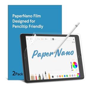 MOBDIK 2 Pack Paperfeel Screen Protector Compatible with iPad 6th/5th Generation 9.7 inch, Crafted for Natural Writing, Anti Glare with Easy Installation Kit, Compatible with iPad 9.7&iPad Pro 9.7