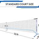 A11N SPORTS Portable Pickleball Net - 22ft Regulation Size Net with Carrying Bag