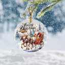 3 x Christmas Decoration Hanging Ornaments, Crystal Ornaments for Christmas Tree, 2024 Christmas Ornaments for Hanging to Decorate Office, Christmas Party, Classroom, Shop, Restaurant, FireplaceWagon