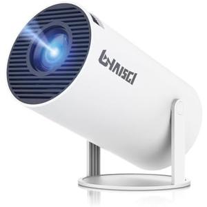 Mini Projector, 4K 1080P Support Portable Projector with Dual Band WIFI6 and Bluetooth 5.2 Android 13, Auto Keystone Correction, 180 Rotatable, 40"-150" Screen Video Projector