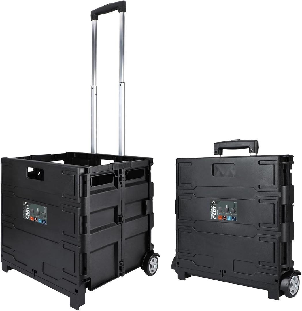Olympia Tools 85-010 Grand Pack-N-Roll Portable Tools Carrier with Telescopic Handle, 80 Lb. Load Capacity, Black 2025 New Version