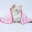 Stuffed 3pcs Premium Soft Dog Blankets for Small Dogs, Cat Blanket Calming Washable for Bed Couch Crate Protection Cover, Dog Puppy Kitten Essentials Christmas Dog Gifts, 24 * 16 inches, Pink
