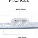 Marine Double Drink Cup Holder, Fishing Tool Holder, Plastic Holder for Knives and Lures