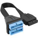 USB 3.0 Header Splitter Extension Cable,Motherboard USB 3.0 Internal hub Splitter,19/20 Pin 1 to 2 Y Type Cable - DIY Products 5.8 in
