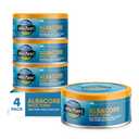Wild Planet Albacore Wild Tuna, Sea Salt, Canned Tuna, Sustainably Wild-Caught, Pole & Line, 5 Ounce (Pack of 4)  BBD: 06/24/2028  