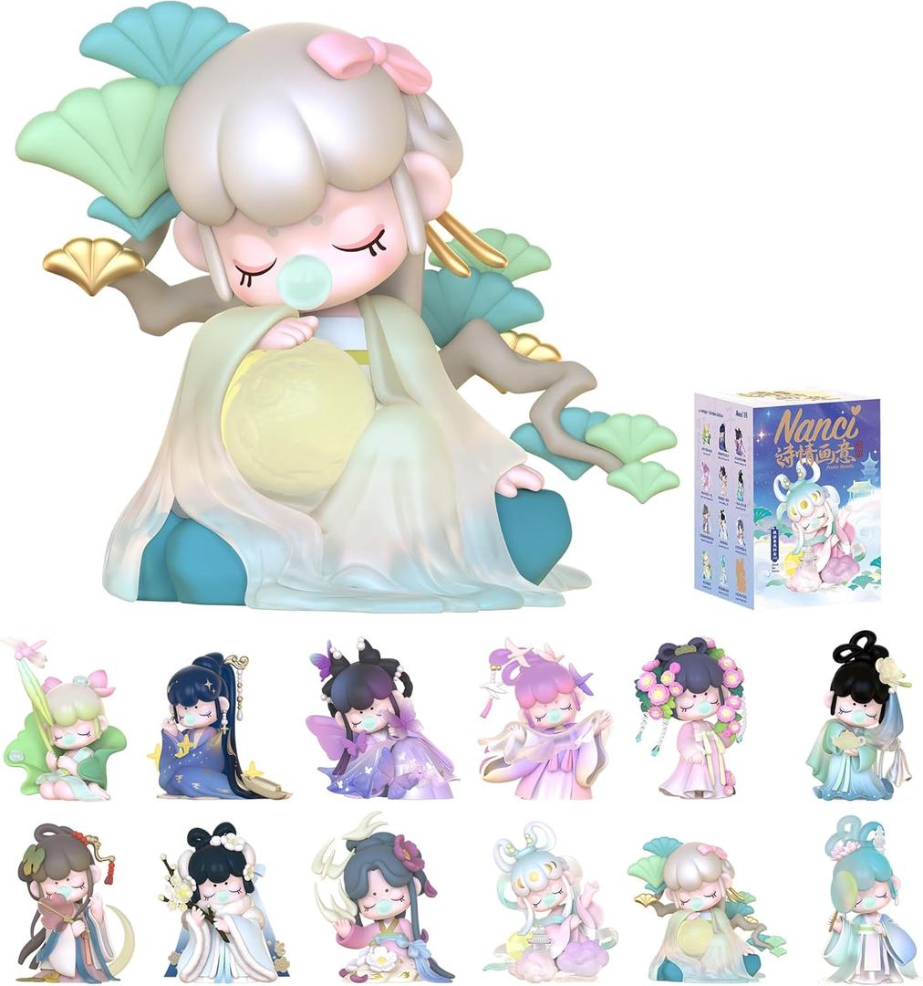 ROBOTIME Nanci Blind Box 1PC Surprise Action Figure Collectible Kawaii Figures Random Art Toys Hot Cute Figure Dolls Creative Gifts (Poetic Charm)