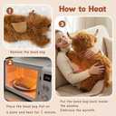 25" | 4.5 Pounds Highland Cow Weighted Stuffed Animals for Kid Adult, Microwavable Stuffed Animal Unscented, Cute Coolable Heatable Weighted Plush Warm Gifts for Christmas Birthday, Large Highland Cow