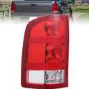 Boine Left Driver Side Tail Light Compatible With 2007-2013 GMC Sierra 1500 2500HD 3500HD Rear Light Housing - Bulb Included (Left Driver Side)