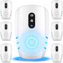 Cvtayn Upgraded Ultrasonic Pest Repellent Indoor Insect Repeller, Pest Control, Repellent Roach, Mouse, Bugs, Mosquito, Mice, Spider, Ant, Rodent Repellent Ultrasonic Plugin, 3 Mode Switching, 6 Packs