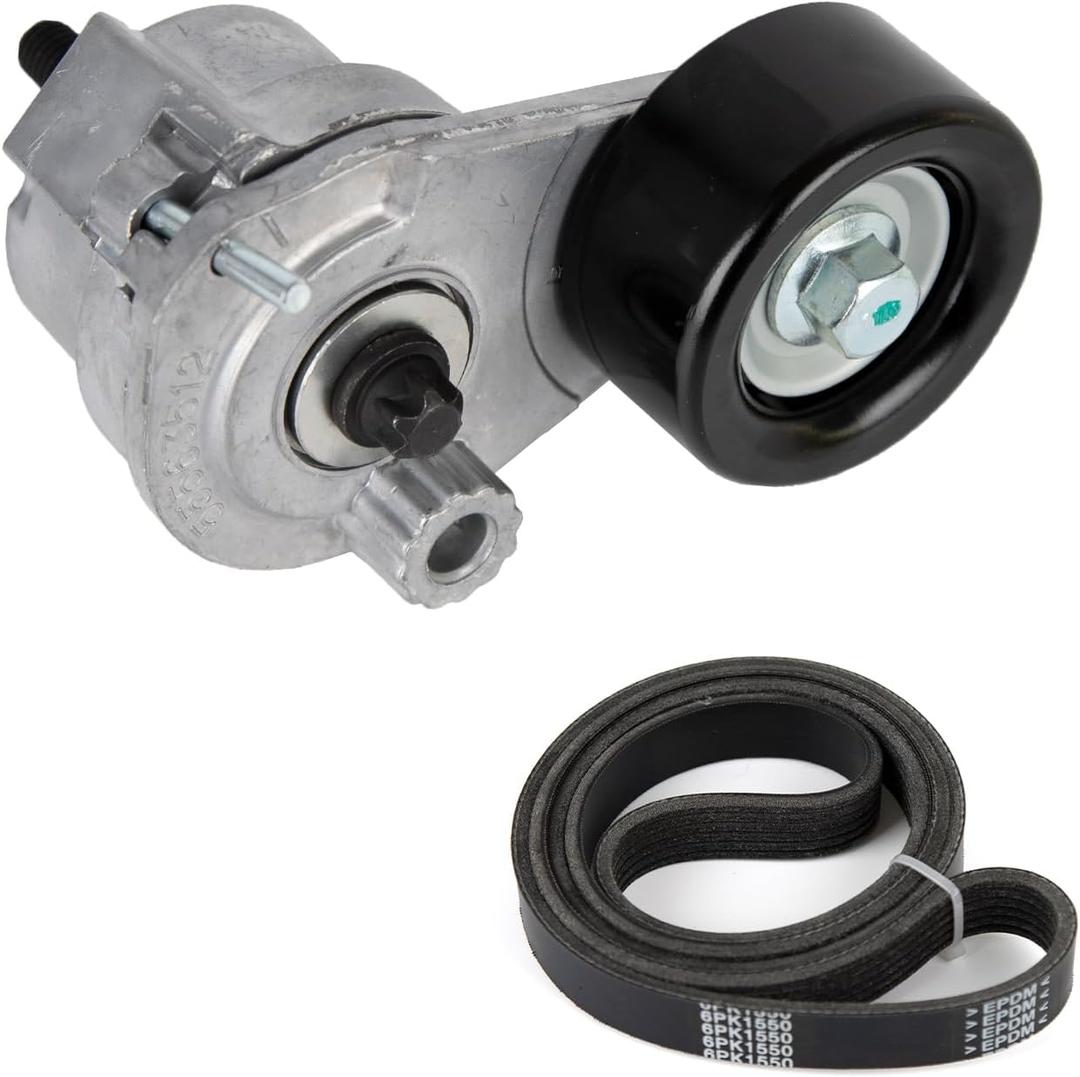 Tykick Belt Tensioner and Idler Pulley Kit for Chevy Sonic 2013 2014 2015 2016 2017 2018 Chevrolet Cruze 2013 2014 2015 Cruze Limited 2016 1.4L 1.6L 1.8L L4 Replaces 55563512,25191534,6PK1550,55578115