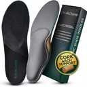 High Arch Support Inserts for Men & Women  Heavy Duty Insoles for Flat Feet, Orthotics for Plantar Fasciitis, Work Boots, Standing All Day & Heel Pain Relief S - Men 8.5/Women 9.5