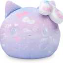 TeeTurtle Hello Kitty 50th Anniversary Reversible 4" Plushie - Purple - Officially Licensed Sanrio - Soft Special Edition Stuffed Animal