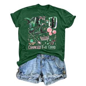 Musical Shirt Women Witch and Princess Changed for Good Shirts Musical Movie Fan Gifts Tee Casual Short Sleeve Tops Large