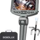 Two-Way Articulating Borescope 1080P, Industrial Endoscope Camera with Light, Inspection Snake Camera with 5.5mm Probe for Automotive Aircraft Home Mechanics (5.5FT)